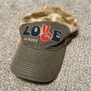 Legacy Olive and Tan Love Be Hippy Hat